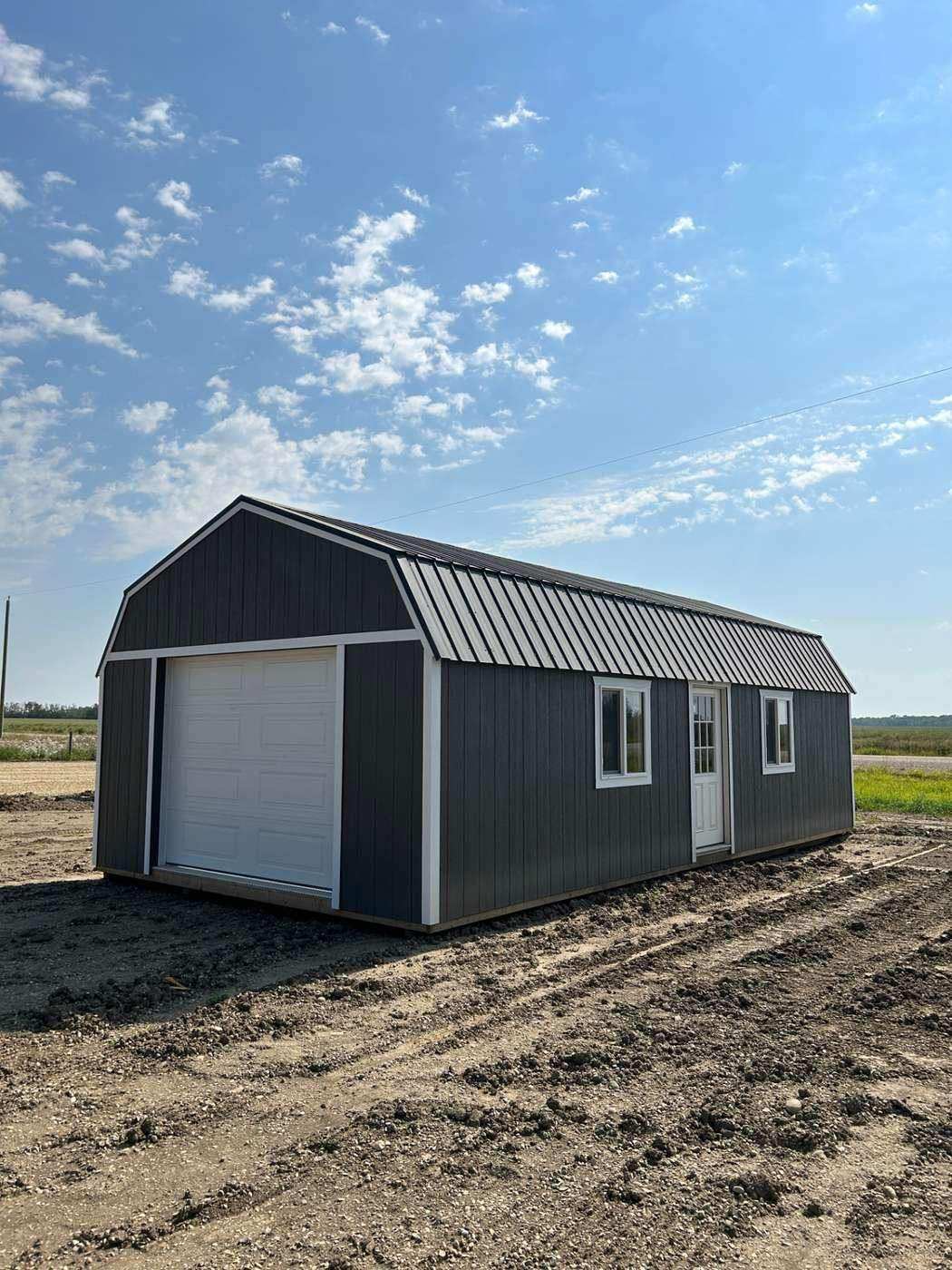 Premier 16x32 lofted workshop garage in Alberta
