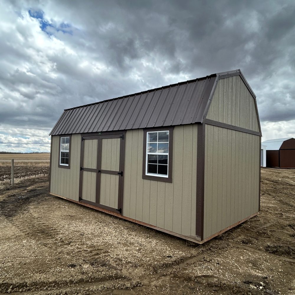 Premier 10x20 lofted barn storage shed with double doors
